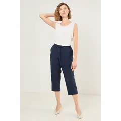 MA GRIFFE - Pantalon Casual Mujer Azul Magriffe