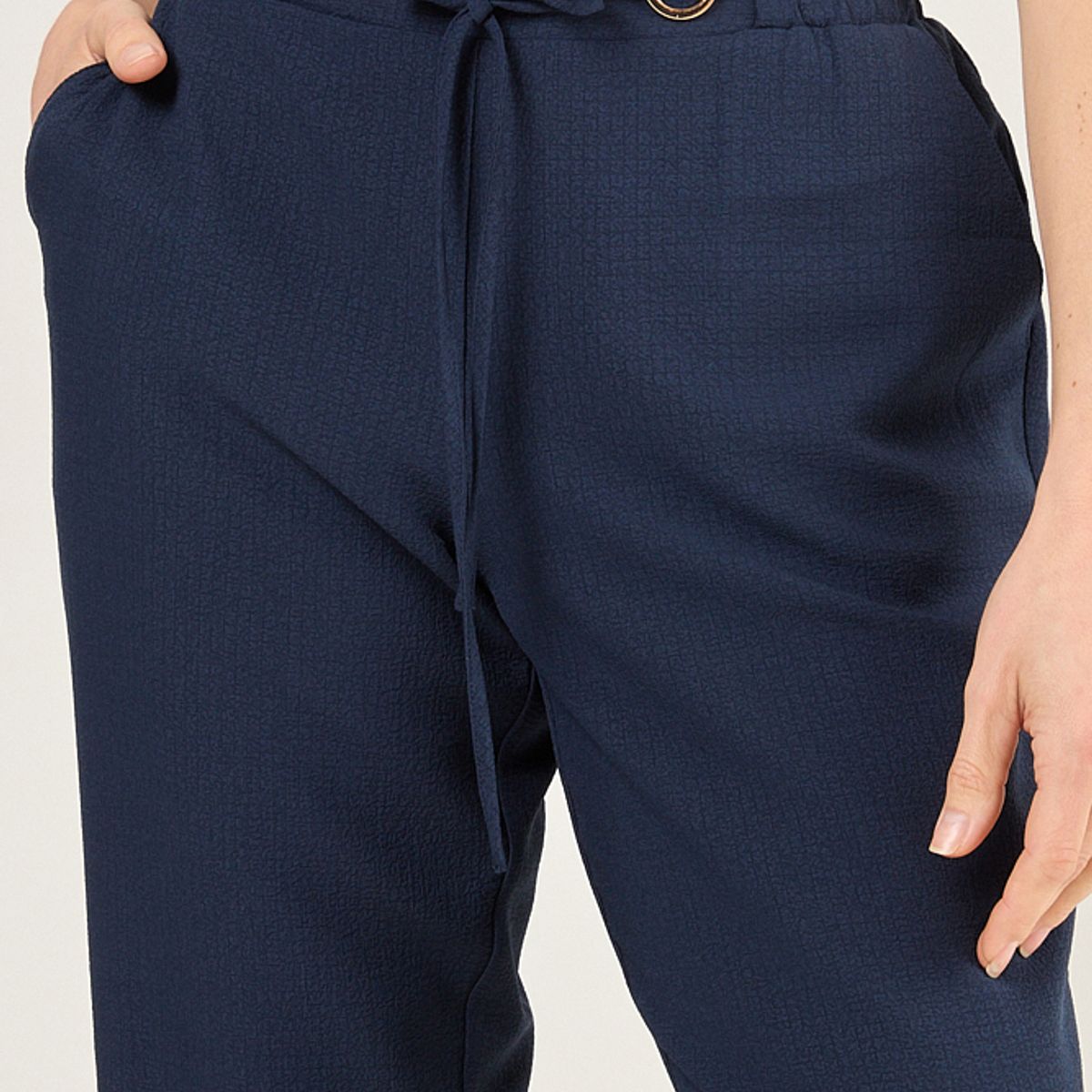 MA GRIFFE - Pantalon Casual Mujer Azul Magriffe