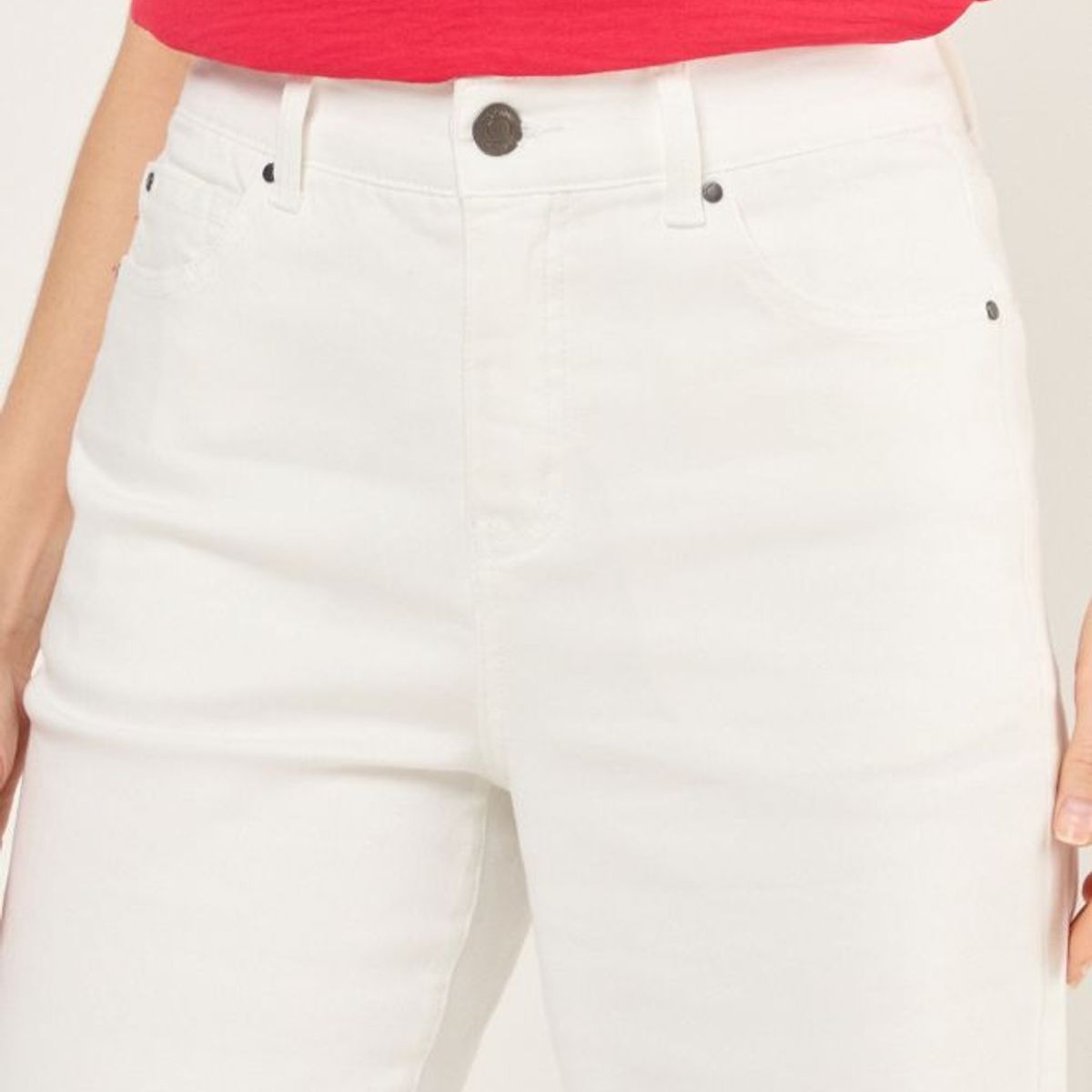 MA GRIFFE - Jeans Liso Mujer Crudo Magriffe