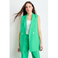 Blazer Liso Mujer Verde Oliva