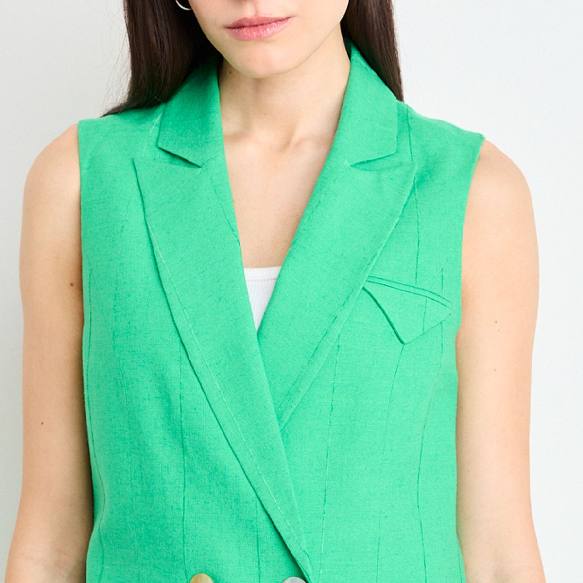 IO - Blazer Liso Mujer Verde Oliva Io