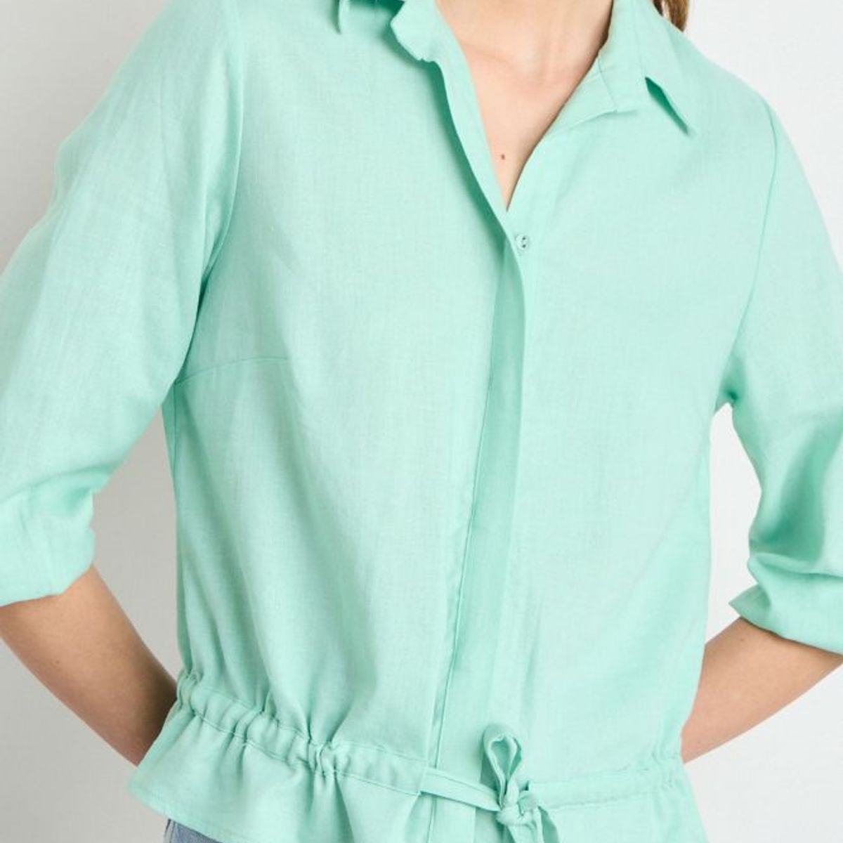IO - Blusa Lisa Mujer Verde Io