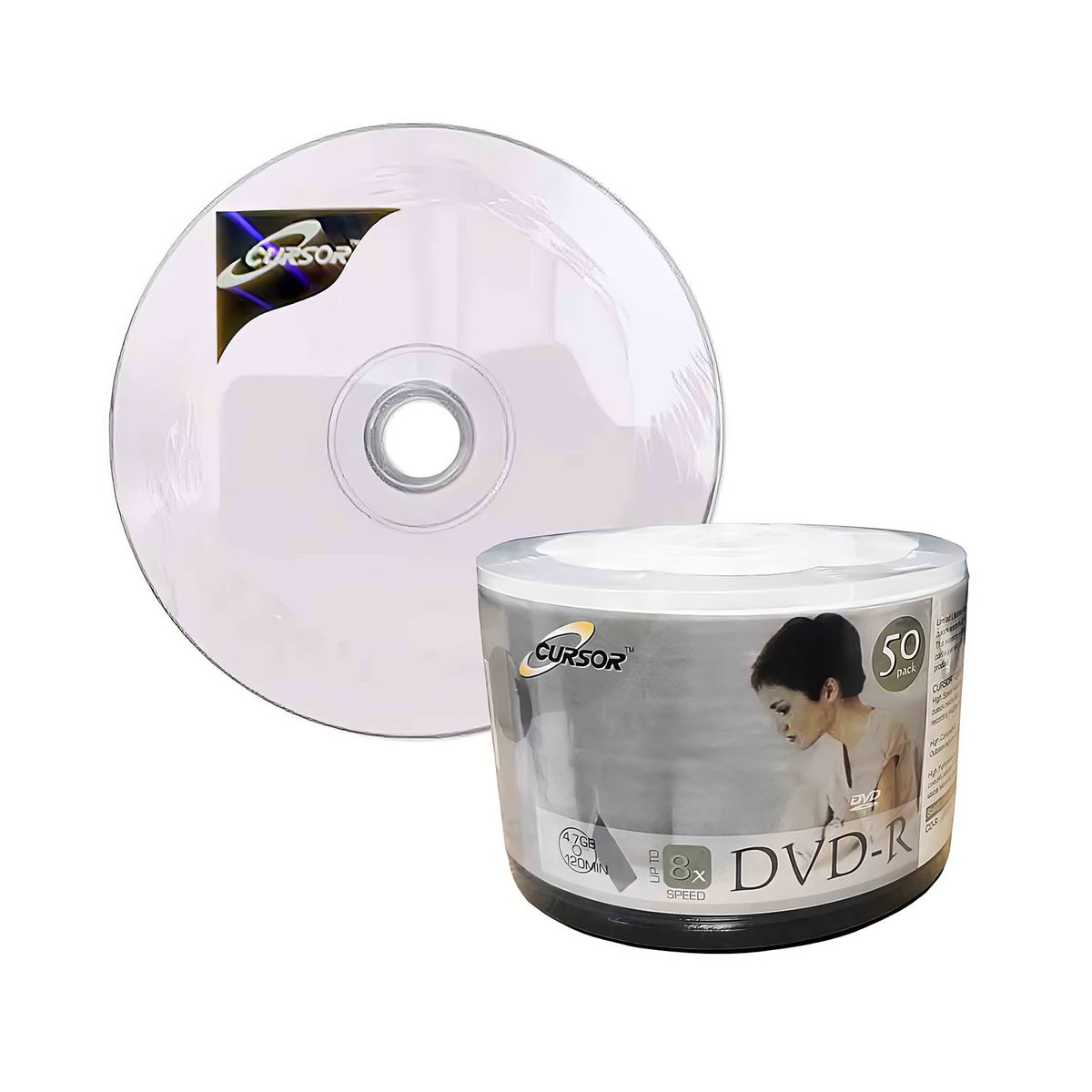 CURSOR - Dvd R 8x 47gb Logo Cursor Plus 50 Unidades