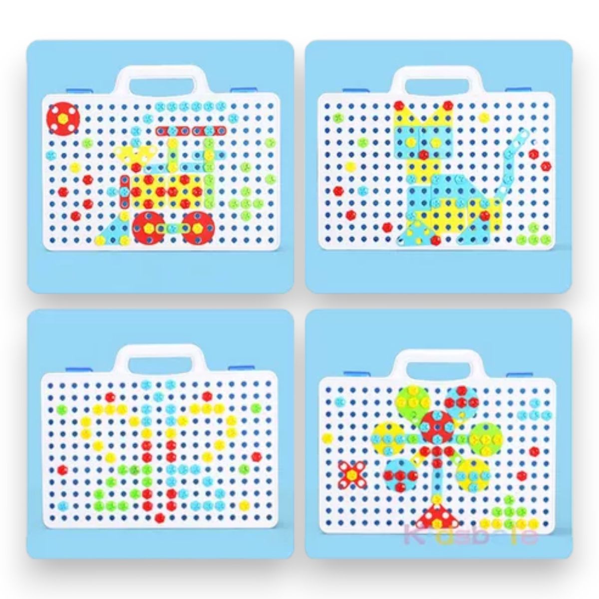 GENERICO - JUEGO DE ATORNILLAR MALETIN TORNILLOS DIDACTICO