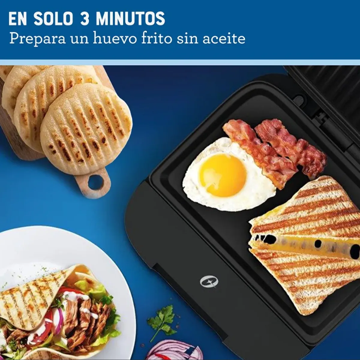 OSTER - Sandwichera Oster® Compacta Con Platos Hondos Ckstsm400