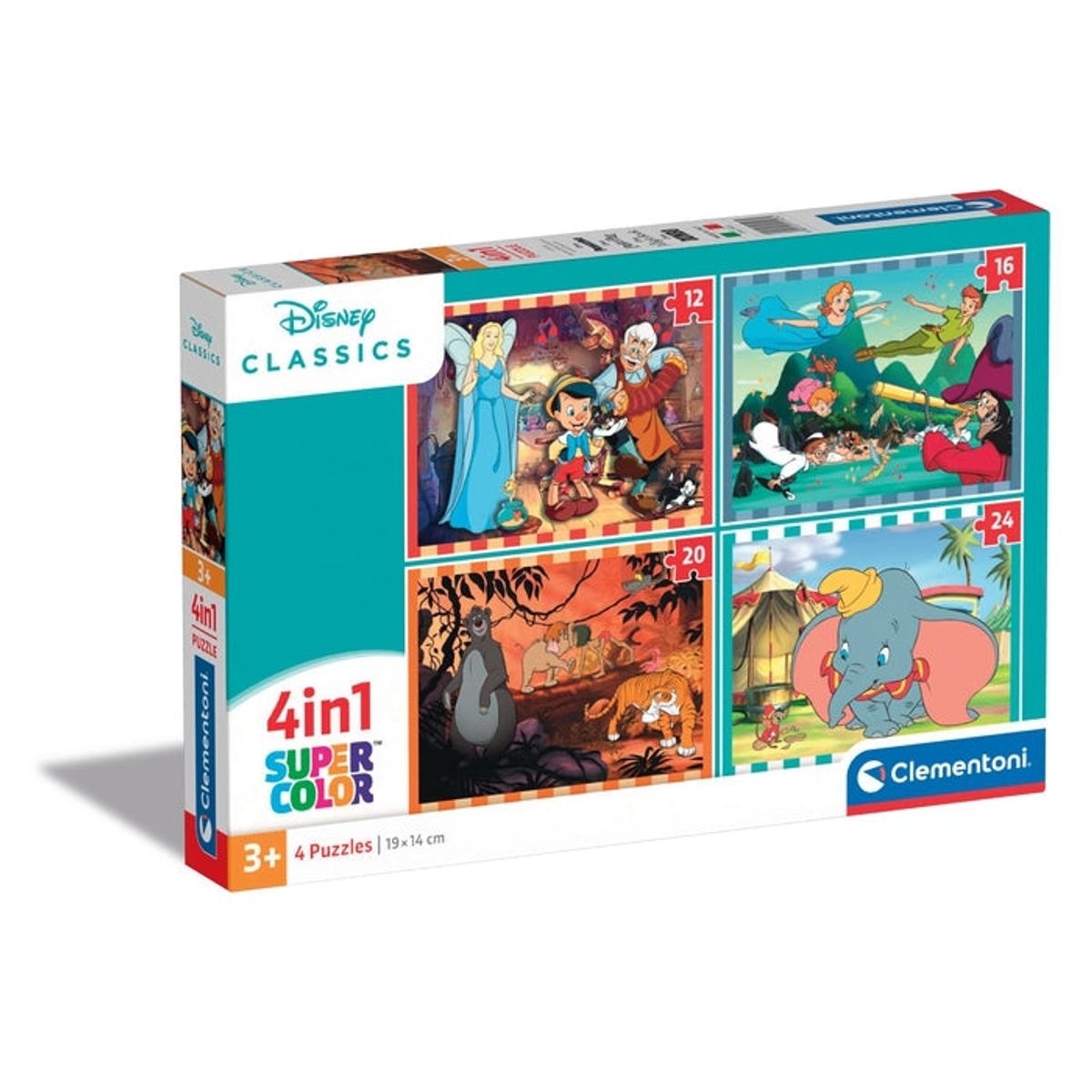 CLEMENTONI - CLEMENTONI 21523 PUZZLE 1 X 12 + 1 X 16 + 1 X 20 + 1 X 24