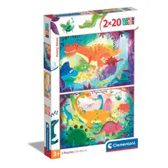 CLEMENTONI - 24755 PUZZLE 20 PIEZAS FUNNY DINOS