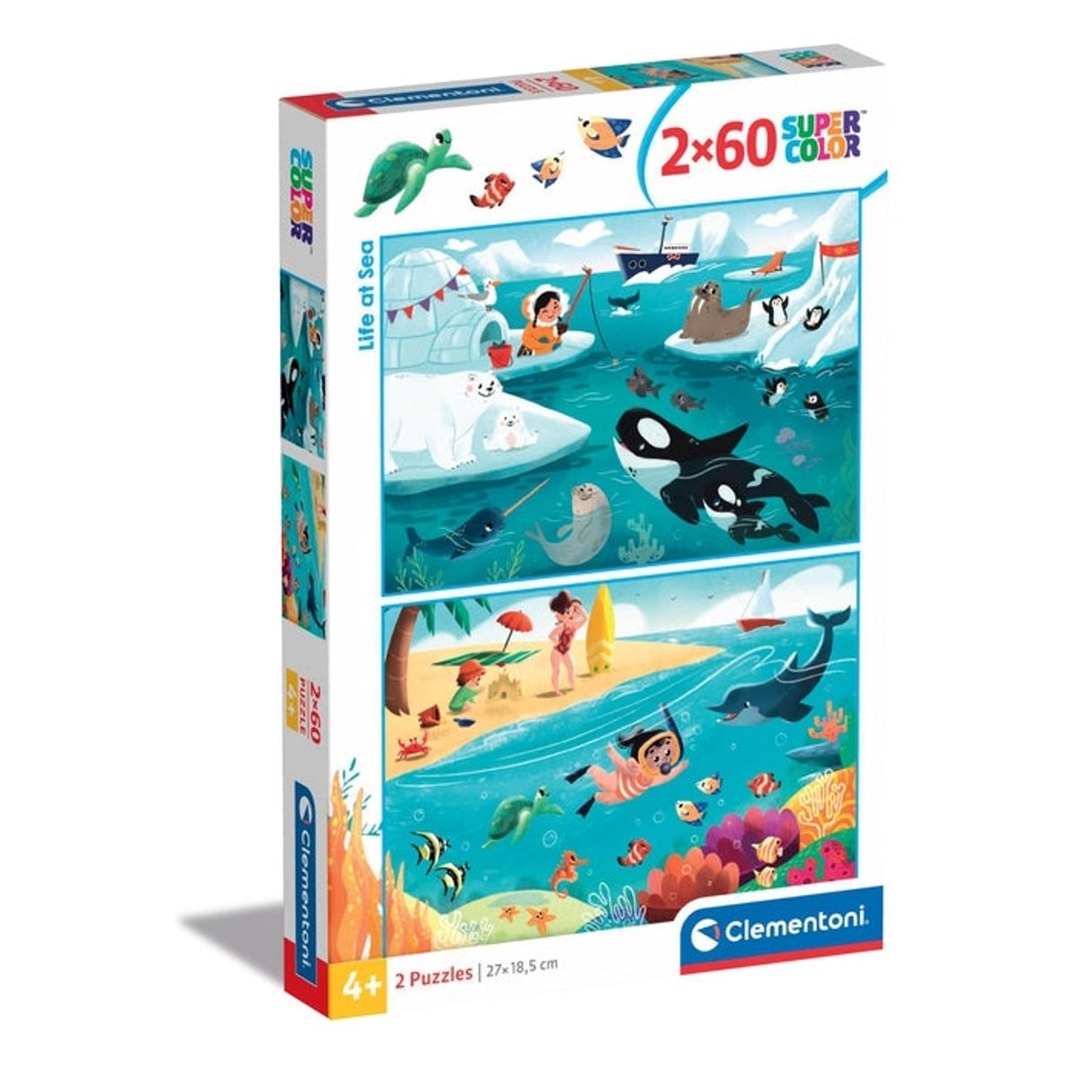 CLEMENTONI - CLEMENTONI 24817 PUZZLE 60 PIEZAS LIFE AT SEA