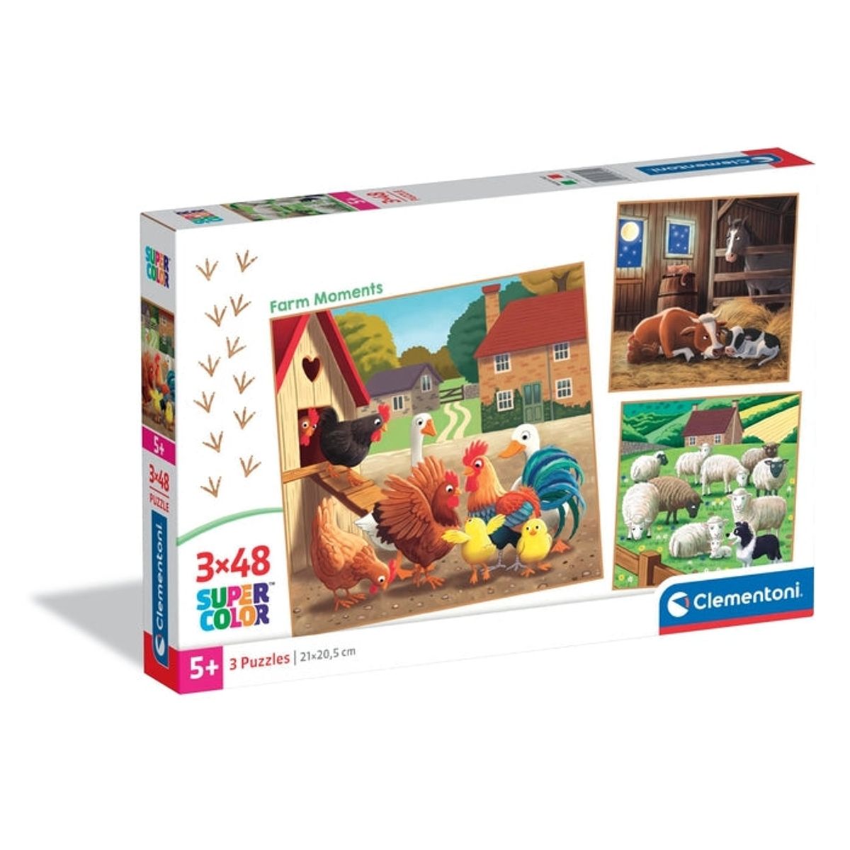 CLEMENTONI - CLEMENTONI 25791 PUZZLE 3 X 48 PIEZAS FARM MOMENTS