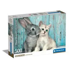 CLEMENTONI - 35539 PUZZLE 500 PIEZAS CAT AND BUNNY