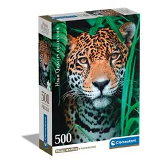 CLEMENTONI - 35541 PUZZLE 500 PIEZAS JAGUAR IN THE JUNGLE