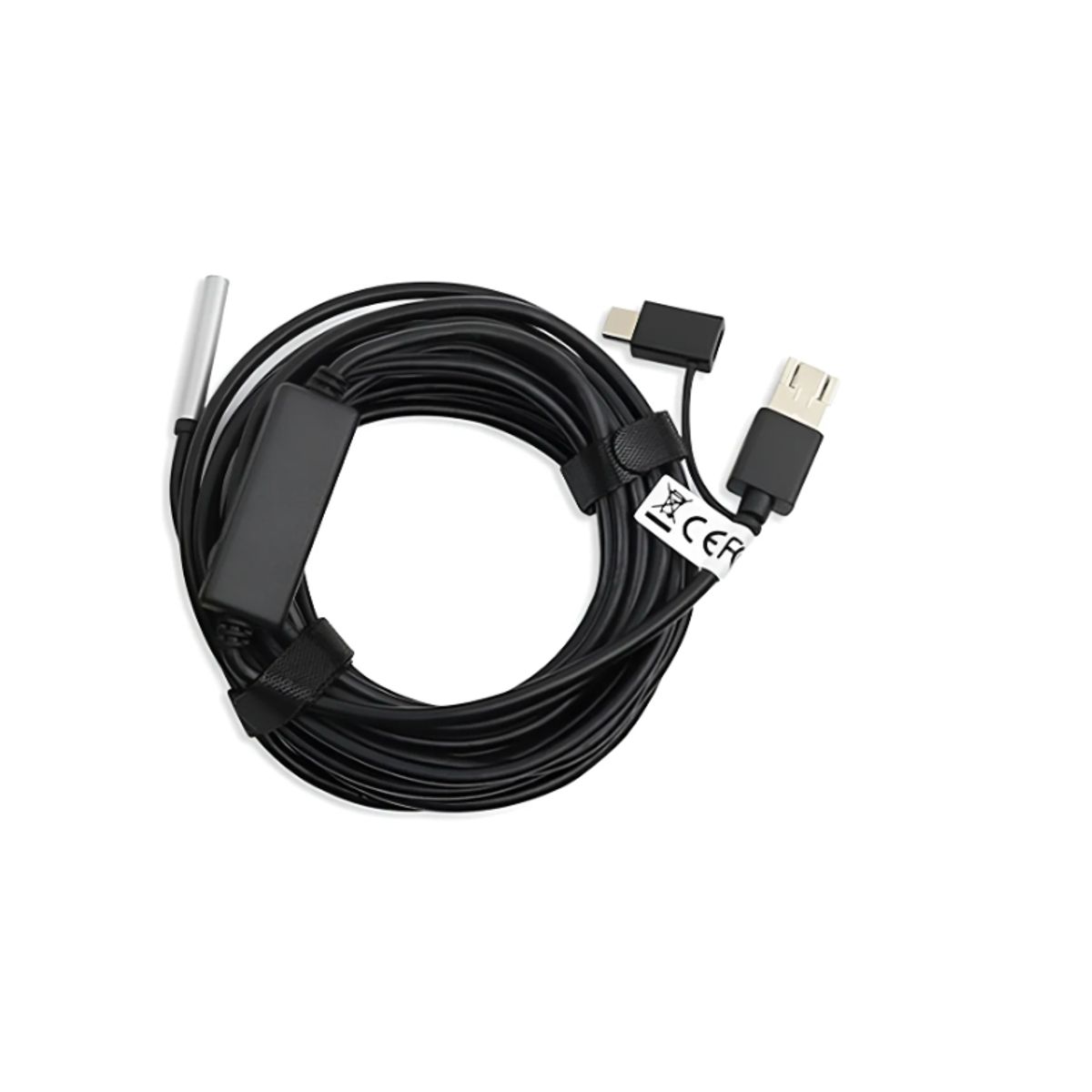 GENERICO - Camara Endoscopica Serpiente Usb Micro Y C Otg Android 20mt