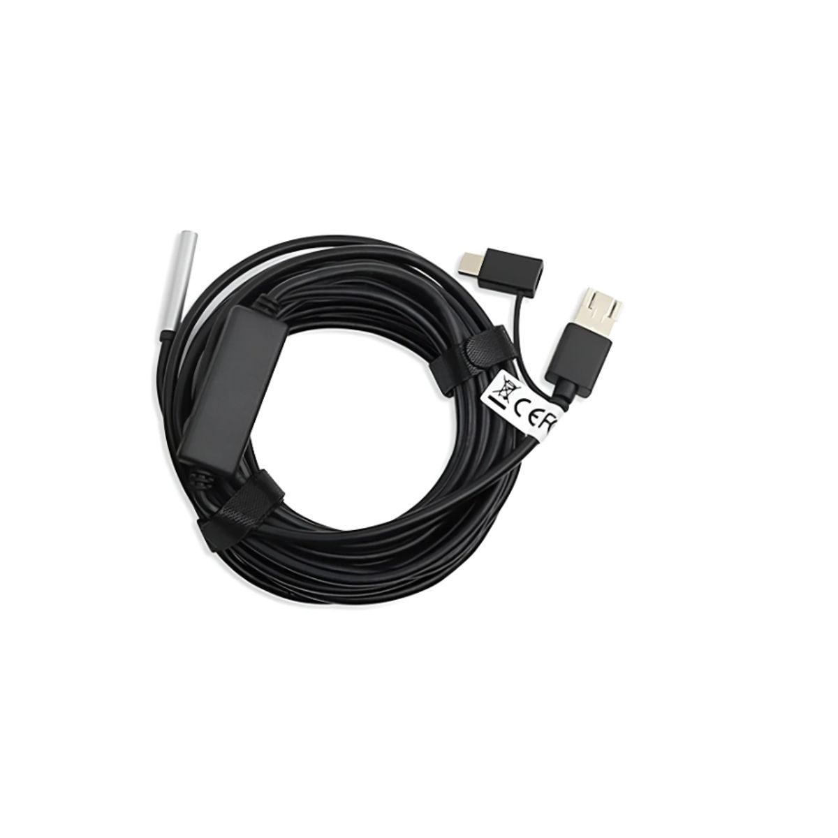 GENERICO - Camara Endoscopica Serpiente Usb Micro Y C Otg Android 20mt