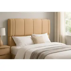 GENERICO - RESPALDO DE CAMA 2 PLAZAS BEIGE MILANO