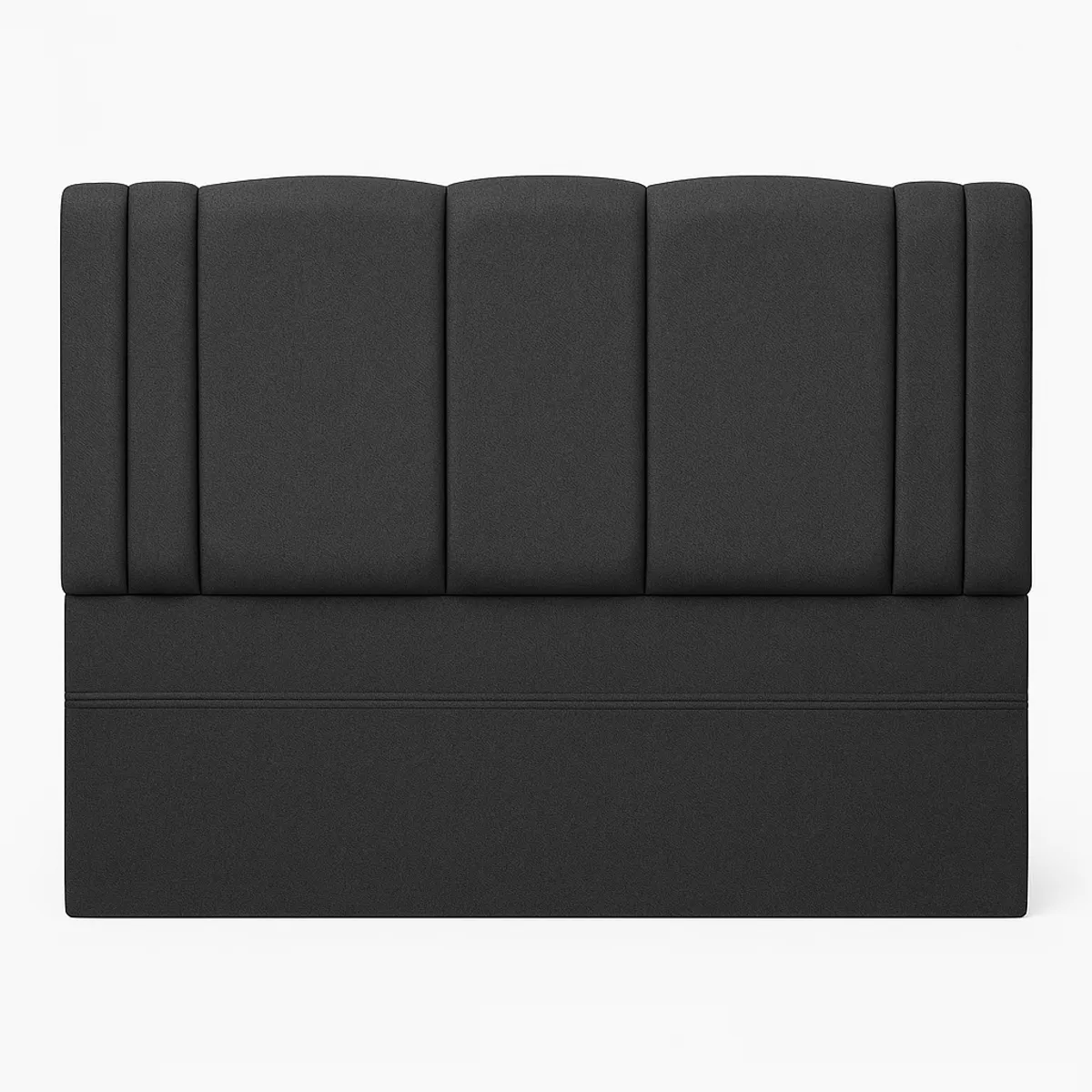 GENERICO - RESPALDO DE CAMA 2 PLAZAS GRIS OSCURO MILANO