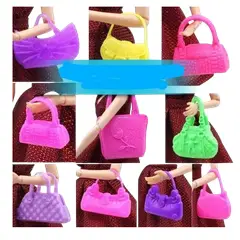 GENERICO - Pack 20 unds cartera de plastico para muñeca 3 cm