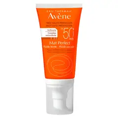 AVENE - Protector Solar Facial Fluido Mat Perfect FPS 50+ con color 50 ml