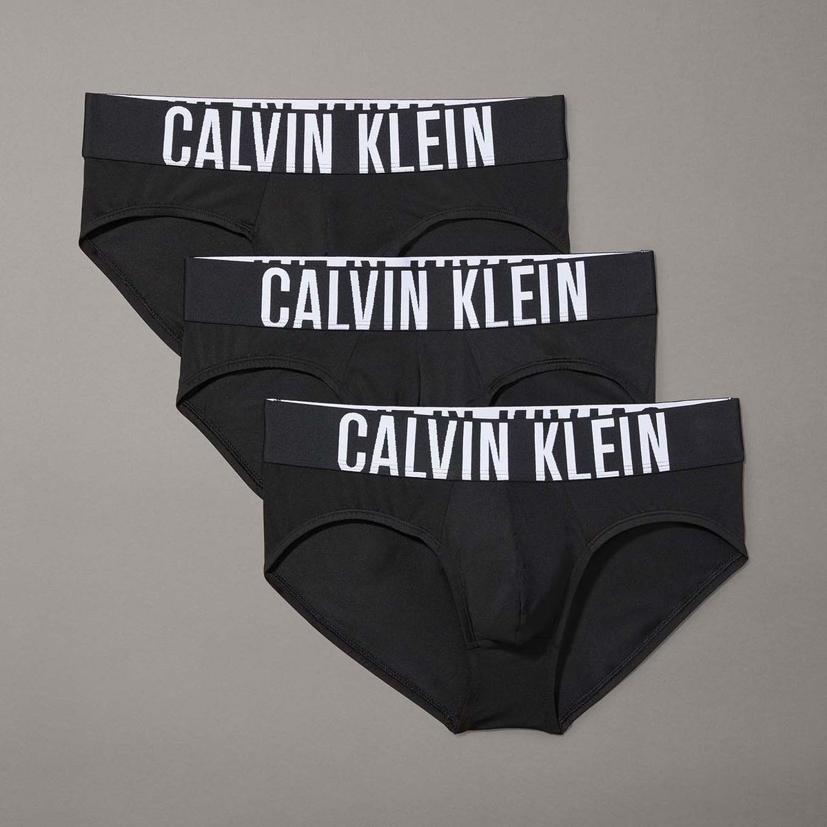 CALVIN KLEIN - Pack 3 Slips Intense Power Negro Calvin Klein