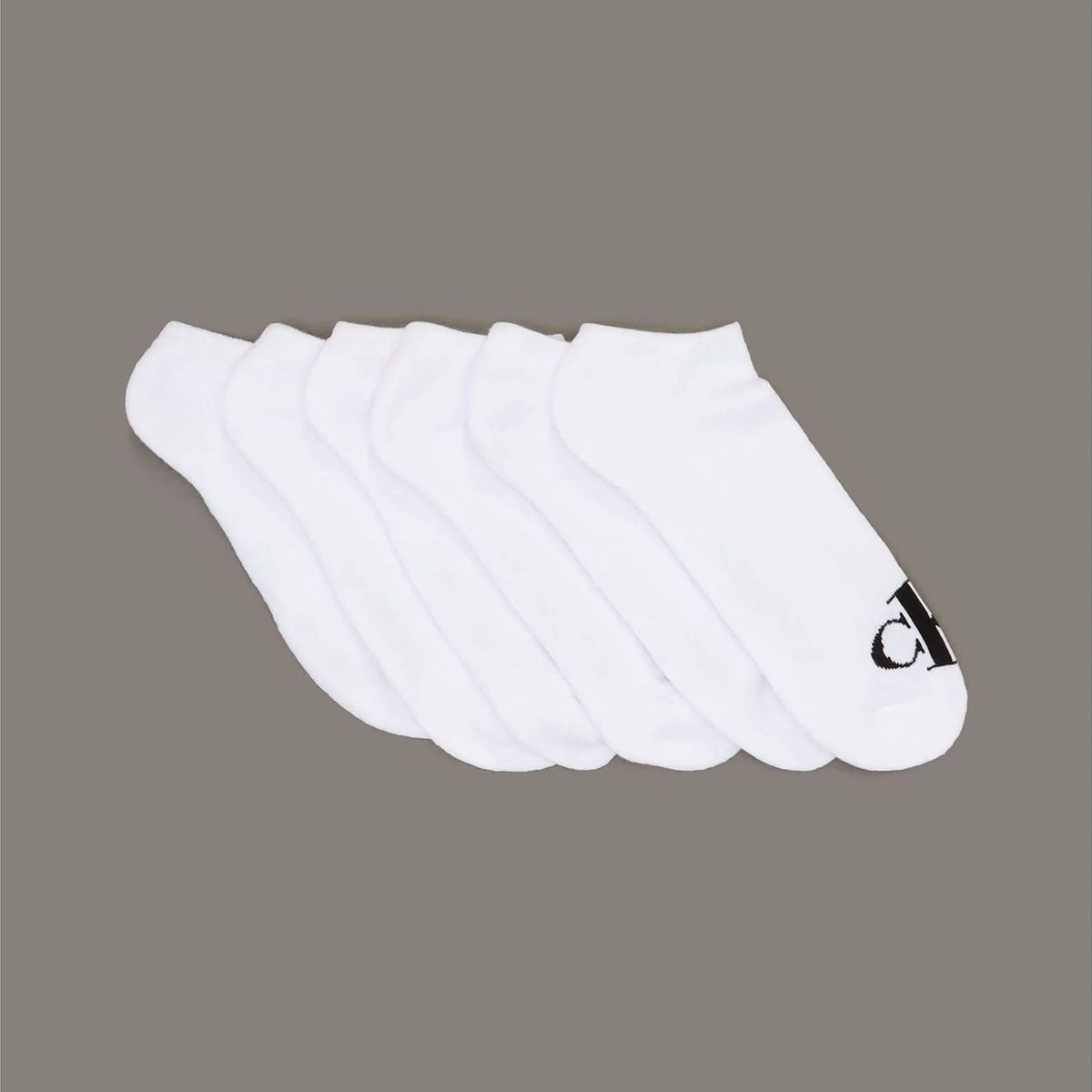 CALVIN KLEIN - Pack de 6 Calcetines Monogramed Cushion Crew Blanco Calvin Klein