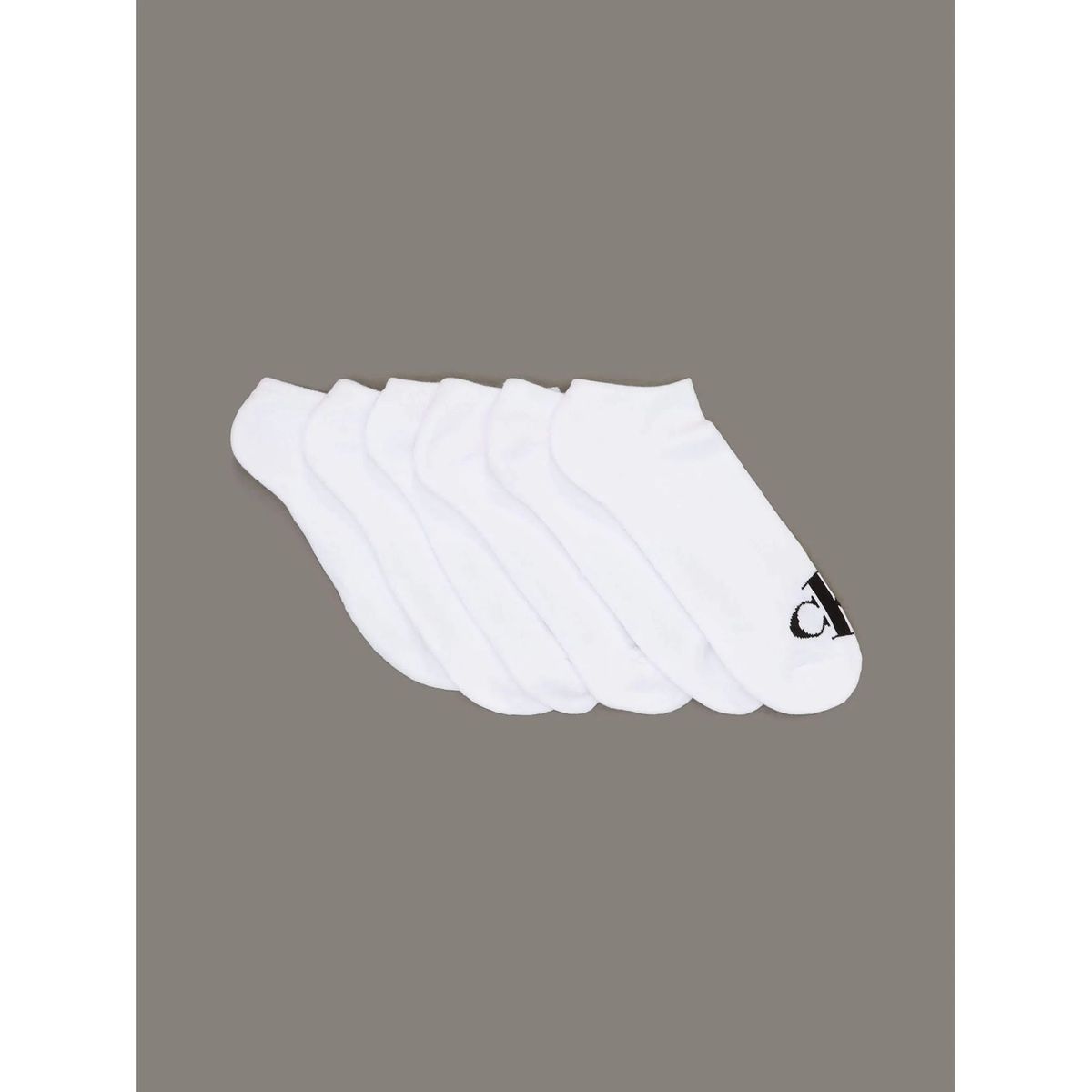 CALVIN KLEIN - Pack de 6 Calcetines Monogramed Cushion Crew Blanco Calvin Klein