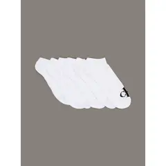 CALVIN KLEIN - Pack de 6 Calcetines Monogramed Cushion Crew Blanco