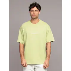 CALVIN KLEIN - Polera Relaxed con Logo Verde