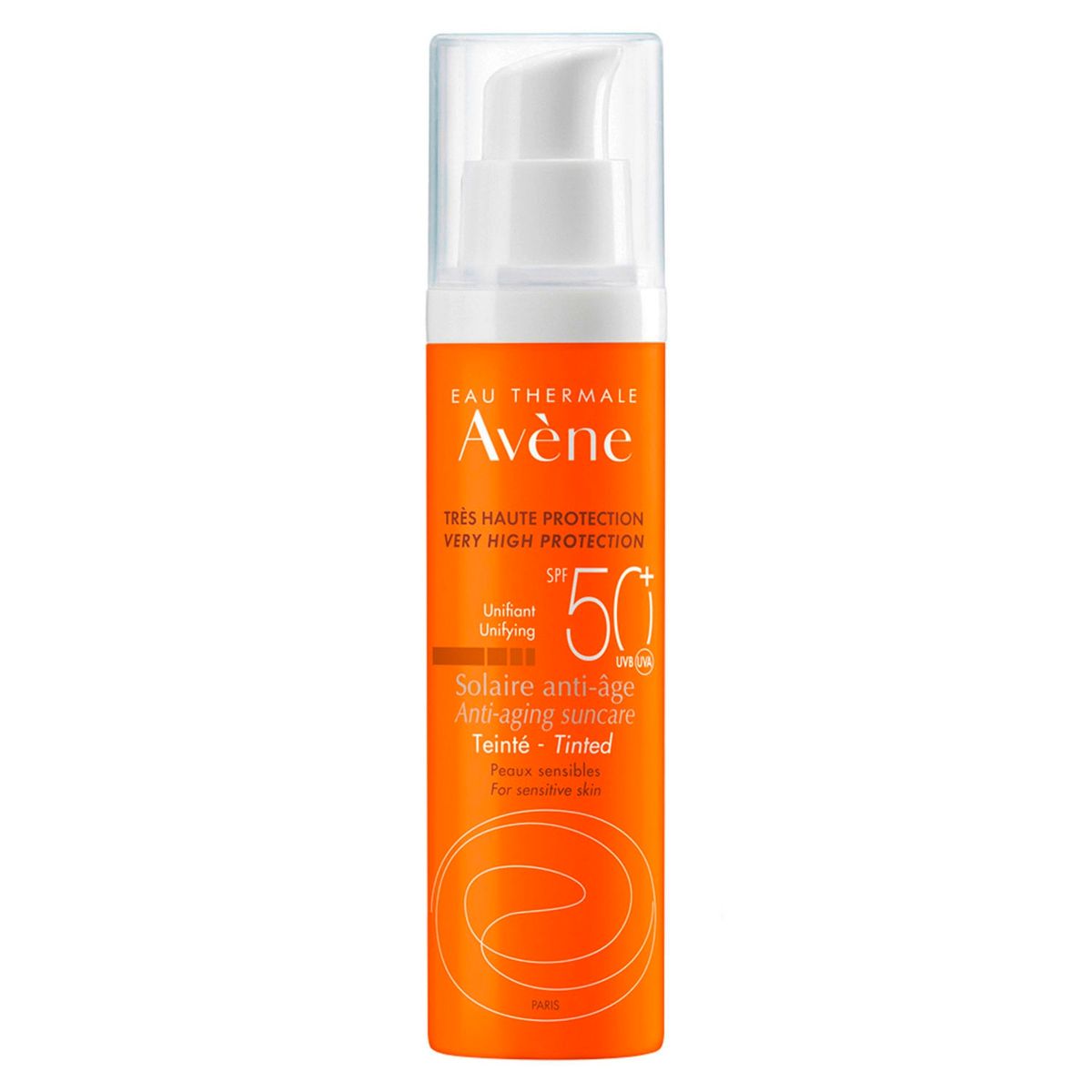 AVENE - Protector Solar Facial Solar Antiedad con Color FPS 50+ 50 ml Avene