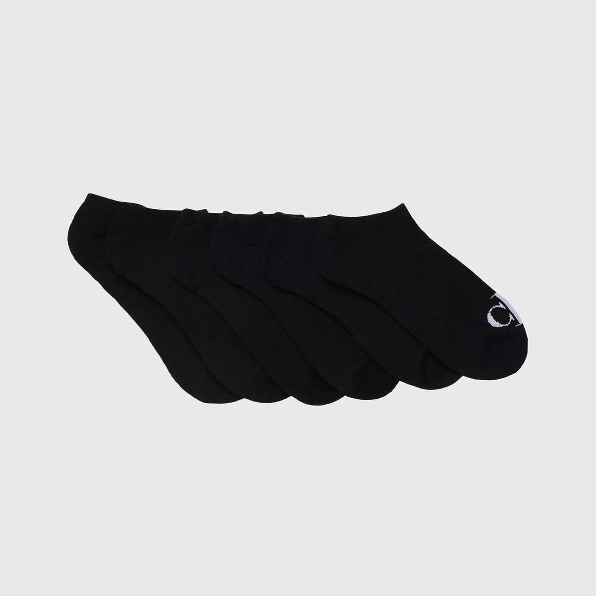 CALVIN KLEIN - Pack de 6 Calcetines Monogramed Cushion Crew Negro Calvin Klein