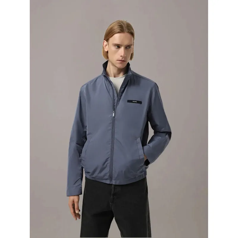 CALVIN KLEIN - Chaqueta Essential de Nailon Gris Calvin Klein