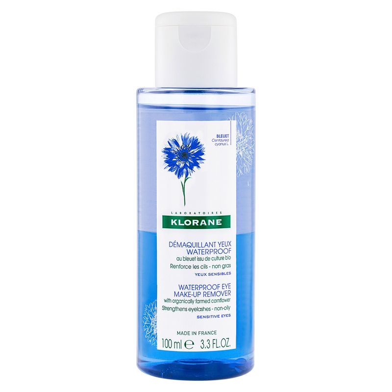 KLORANE - Desmaquillante Waterproof Al Aciano Organico 100 Ml Klorane