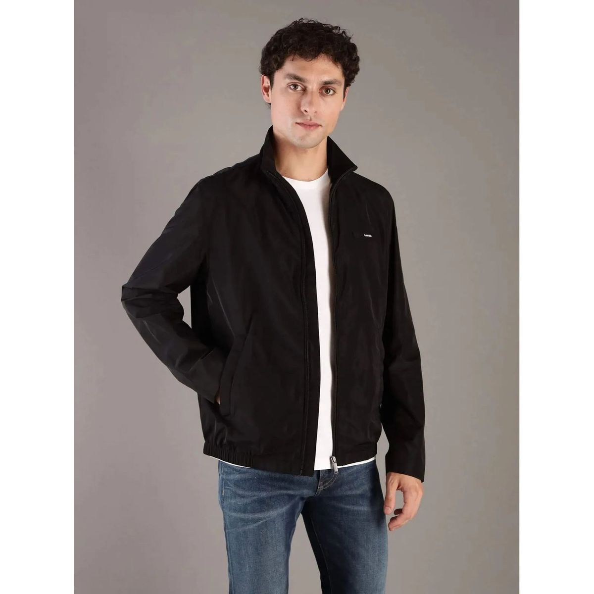 CALVIN KLEIN - Chaqueta Essential de Nailon Negro Calvin Klein