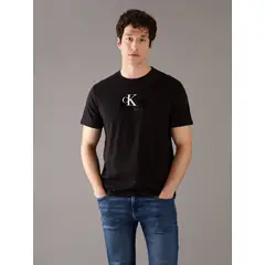 CALVIN KLEIN - Polera Graphic Box Shine Negro