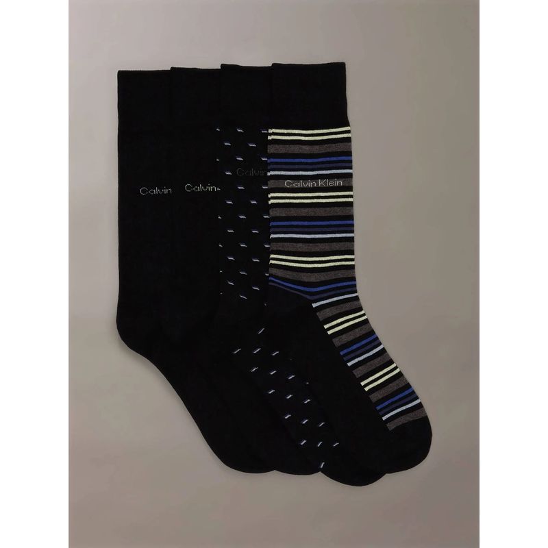 CALVIN KLEIN - Pack de 4 Calcetines Combed Cotton Dress Negro Calvin Klein