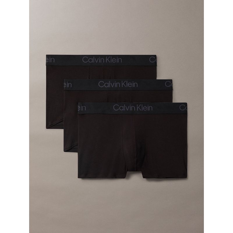CALVIN KLEIN - Pack 3 Bóxers Trunk Ultra Soft Modal Negro Calvin Klein