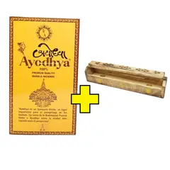 GENERICO - Ayodhya Incienso Premium Quality Masala Con Porta Incienso Baul