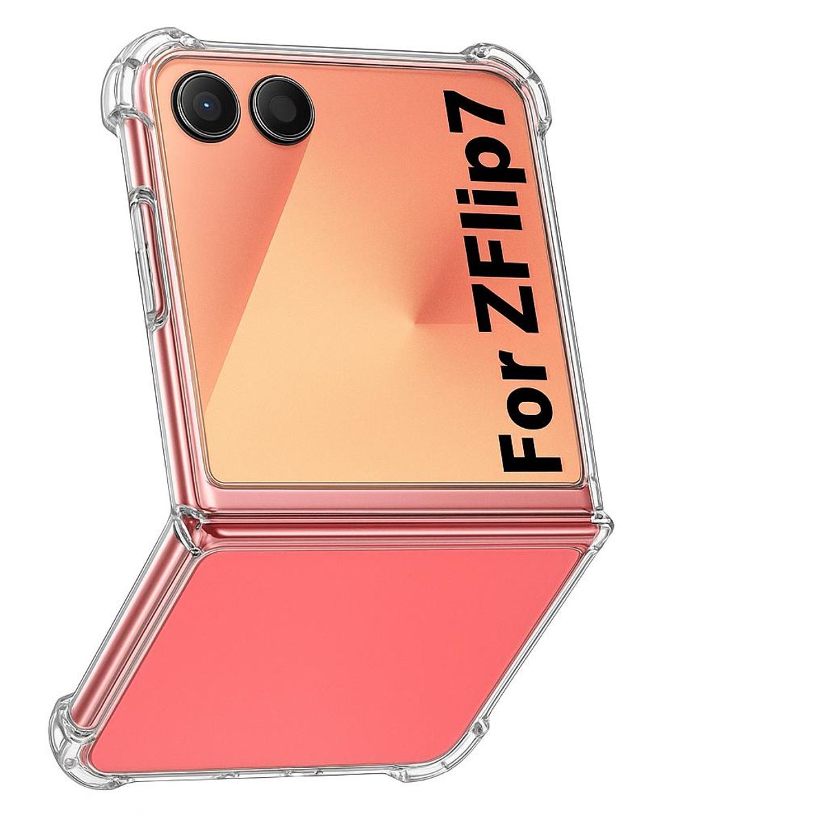 GENERICO - Carcasa Para Samsung Z Flip 7 Transparente Reforzada