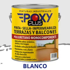 EPOXY - TERRAZAS Y BALCONES- Pinta Sella e Impermeabiliza - BLANCO