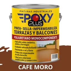 EPOXY - TERRAZAS Y BALCONES- Pinta Sella e Impermeabiliza - CAFE MORO