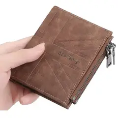 GENERICO - Billetera Hombre Vertical Con Doble Monedero