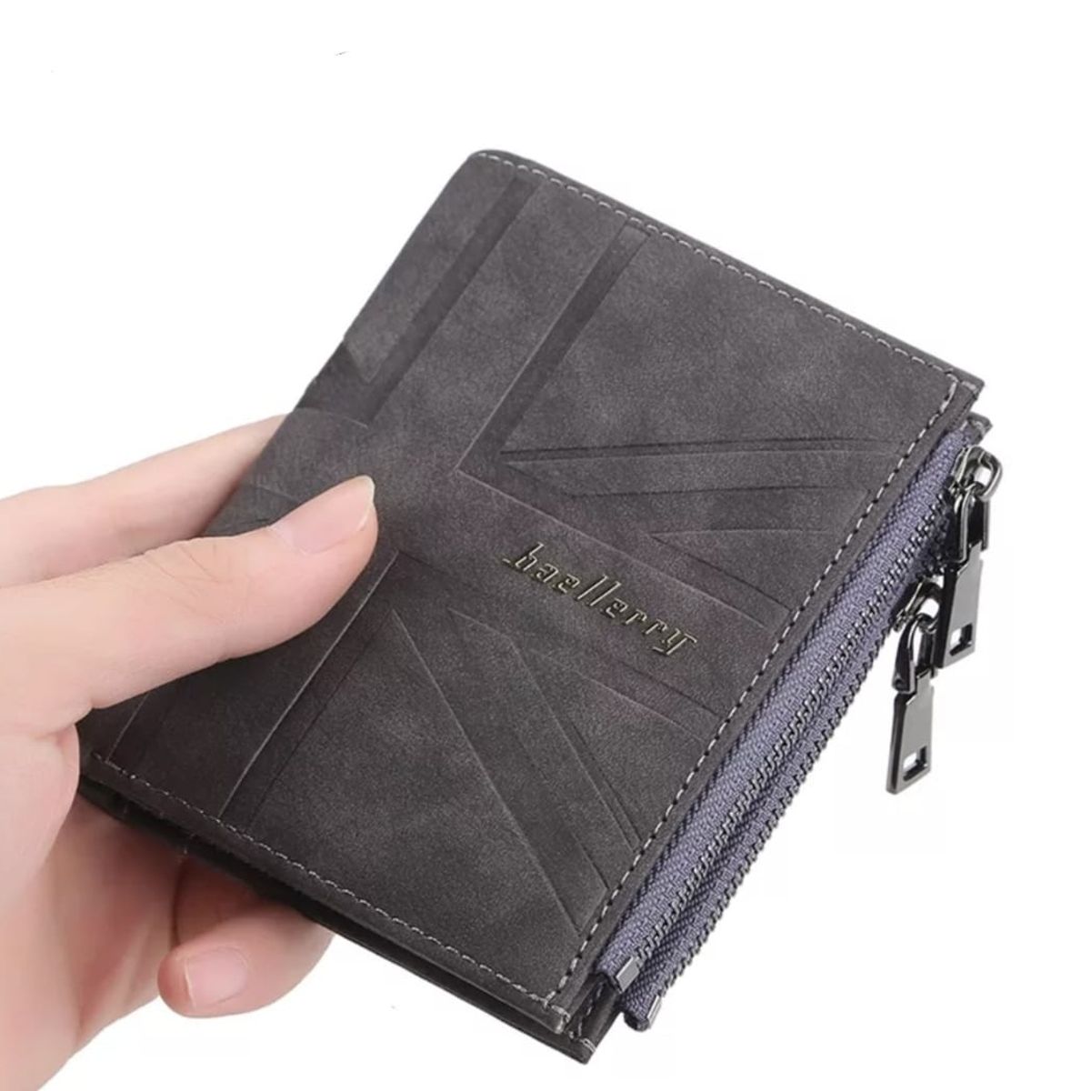 GENERICO - Billetera Hombre Vertical Con Doble Monedero