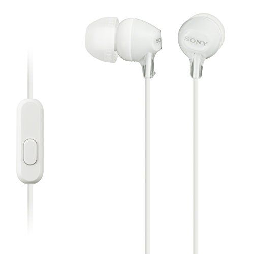 Audífonos in-ear con micrófono MDREX15AP color blanco