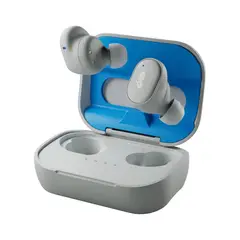SKULLCANDY - Audífonos inalámbricos Grind Bluetooth IP55 con estuche grisazul
