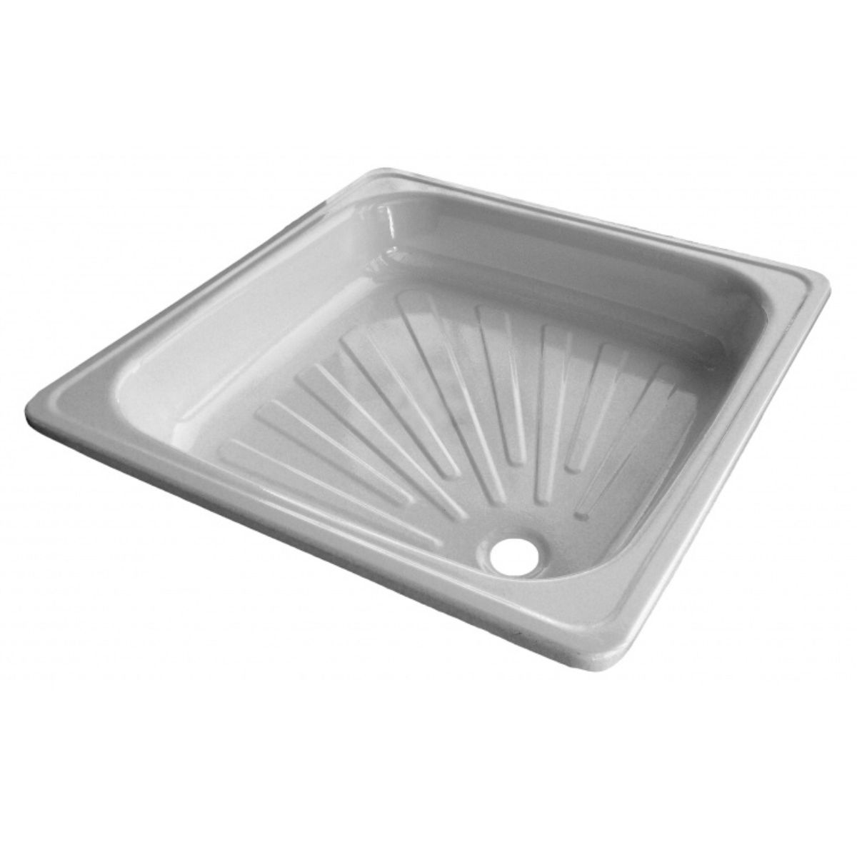 LIOI - Receptáculo Ducha 70x70 Acero Esmaltado Blanco