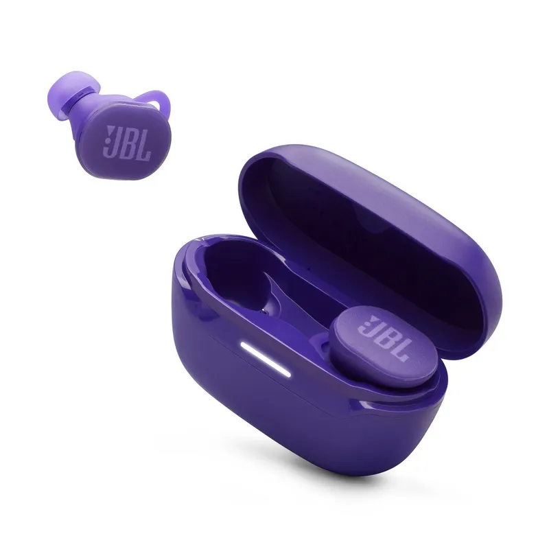 JBL - Audífonos true wireless deportivos IP68 con 48 hrs de batería púrpura