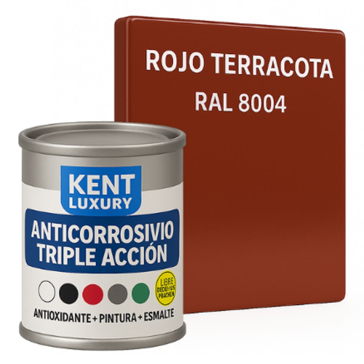 KENT - ANTICORROSIVO TRIPLE ACCIÓN 1-32 Galón ROJO TERRACOTA