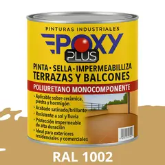 EPOXY - TERRAZAS Y BALCONES- Pinta Sella e Impermeabiliza - 1L RAL 1002