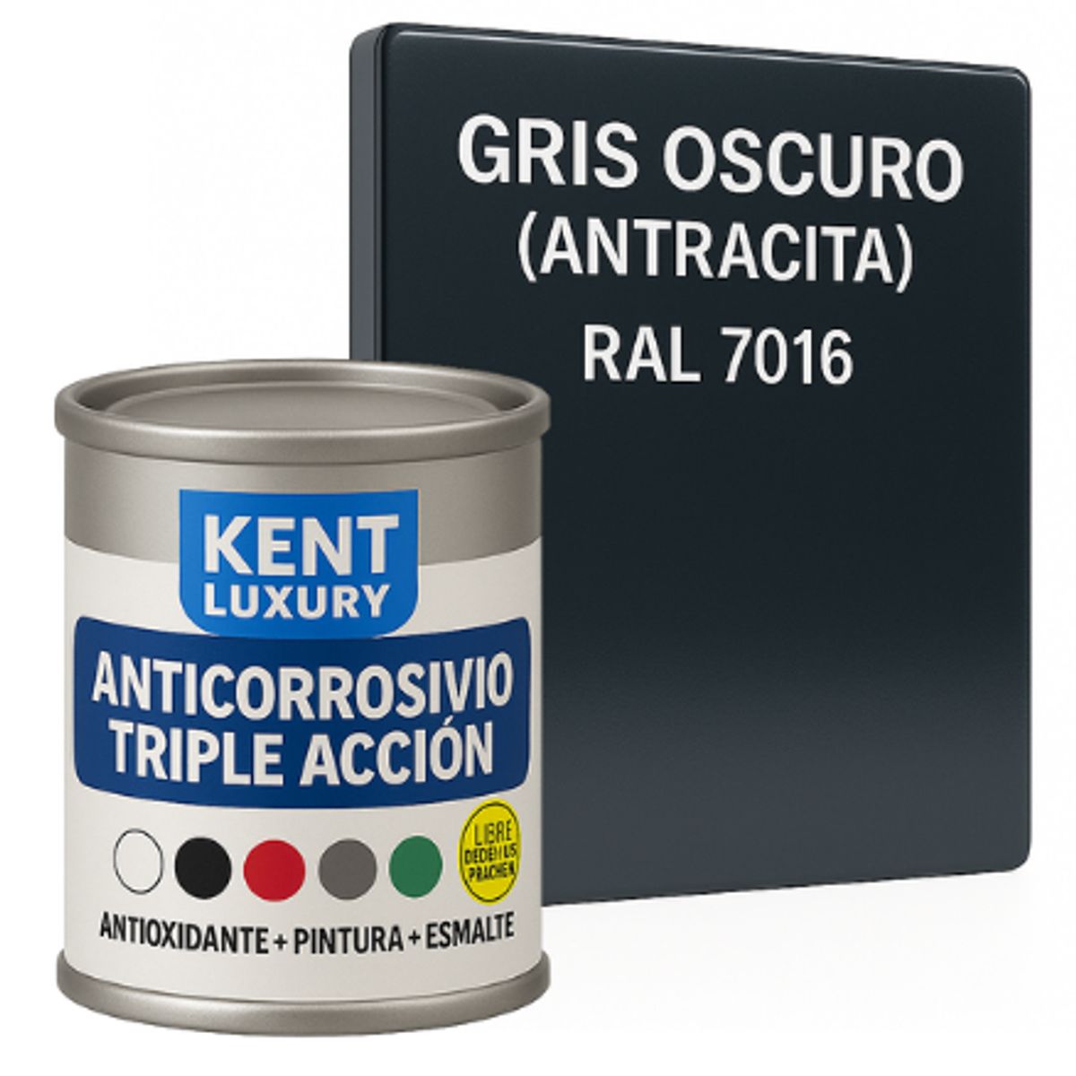 KENT - ANTICORROSIVO TRIPLE ACCIÓN 1-32 Galón GRIS OSCURO