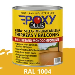 EPOXY - TERRAZAS Y BALCONES- Pinta Sella e Impermeabiliza - 1L RAL 1004