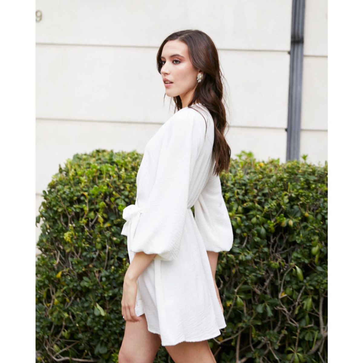 MI PLACARD - Vestido Corto de Fiesta Meli Blanco