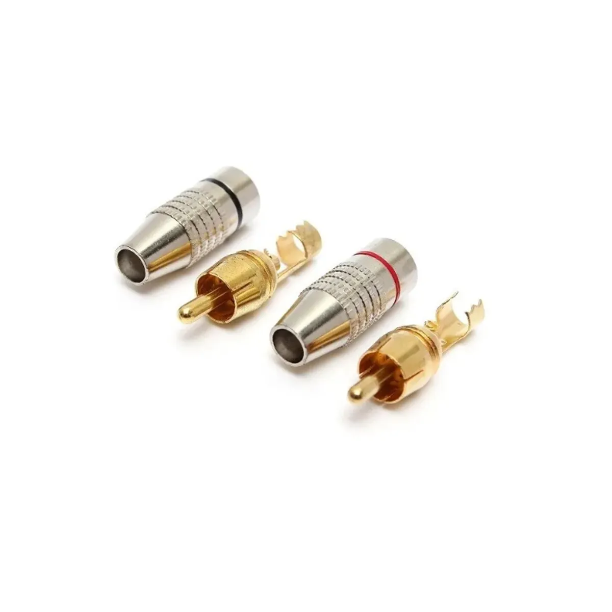 GENERICO - Par Conectores Rca Macho